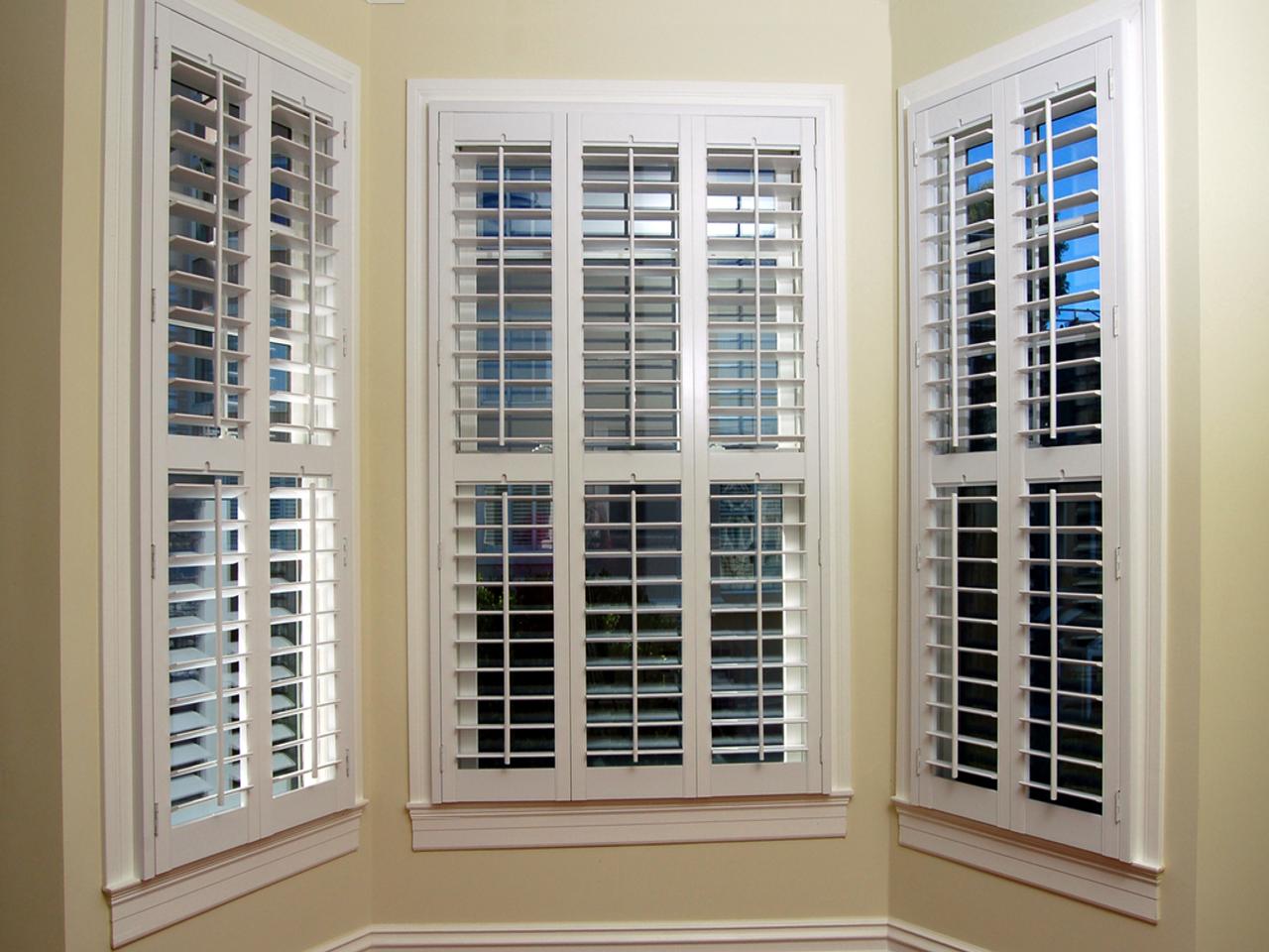 interior shutters on bay window