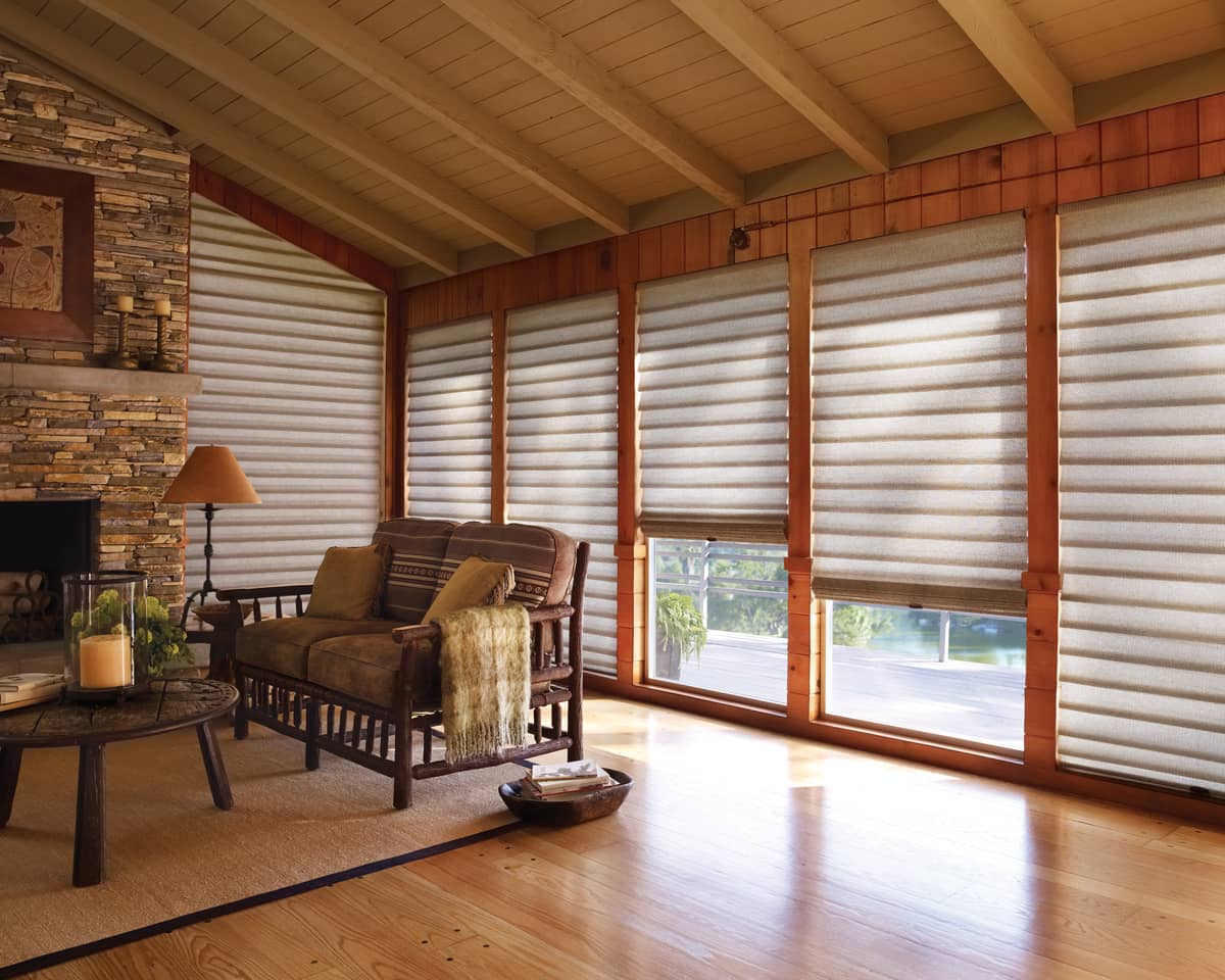 cozy Roman shades for winter