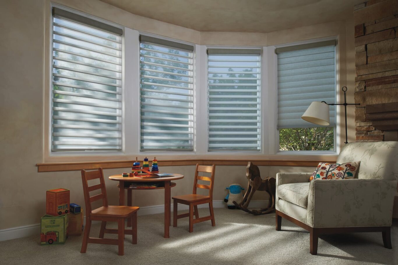 child's bedroom with Silhouette window shadings
