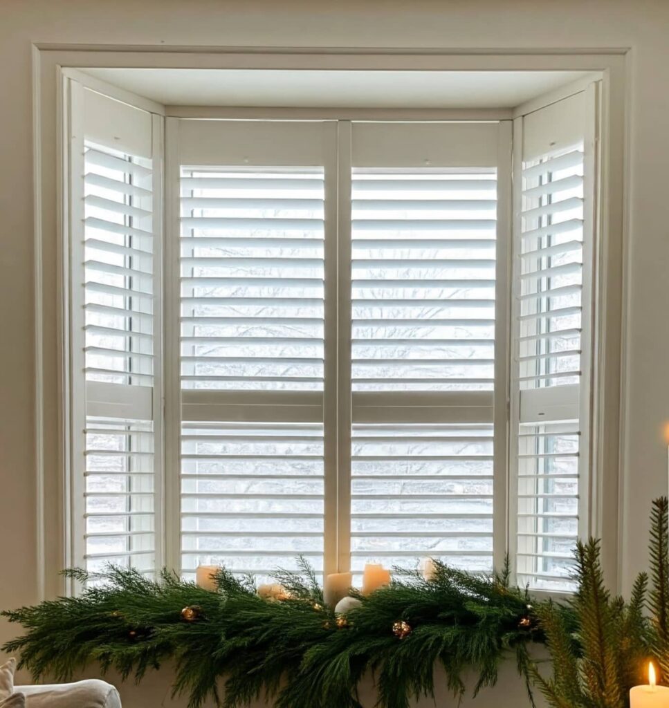 winter white shutters